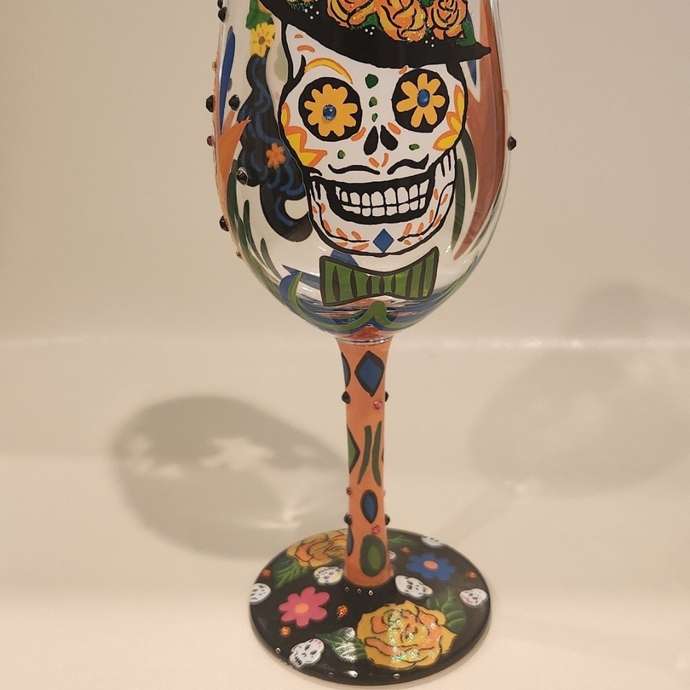 Lolita "Sugar Skulls" Wine Glass
